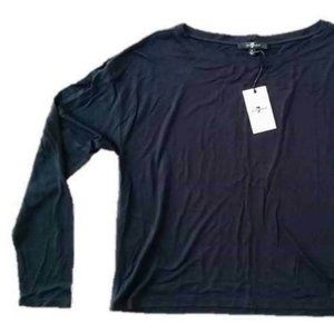 7 FOR ALL MANKIND Long Sleeve  BOATNECK Modal TOP